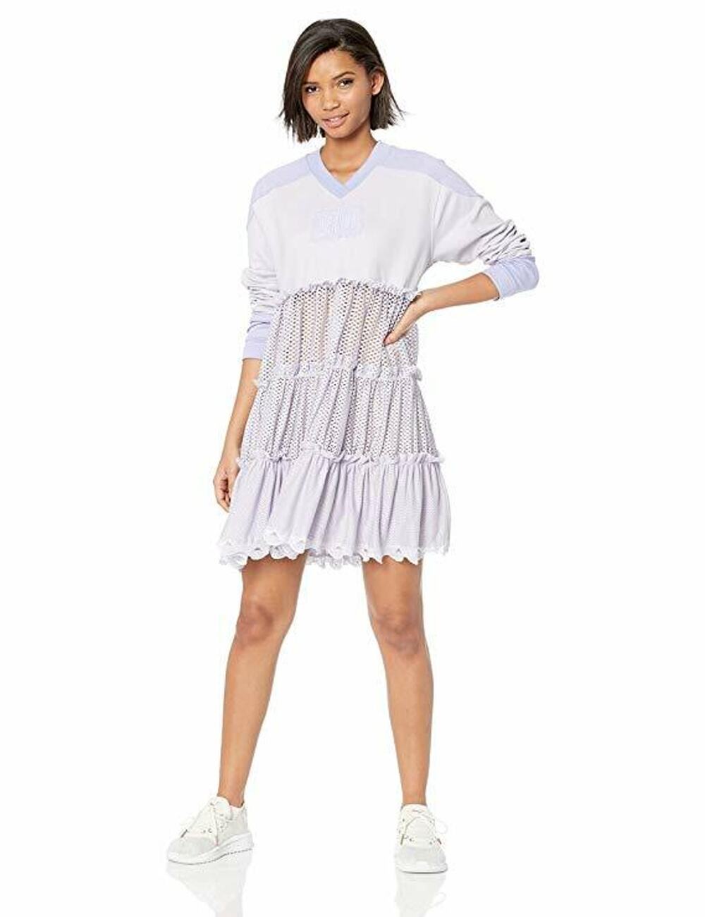 NWT RARE FENTY PUMA by Rihanna Thistle Hockey Baby Doll Tiered Dress Size Large